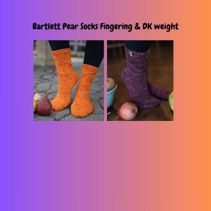 Bartlett Pear Socks Fingering & DK Set